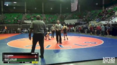 126 lbs Quarterfinal - Riley Lollar, Tuscaloosa County vs TY SISSEN, Hoover