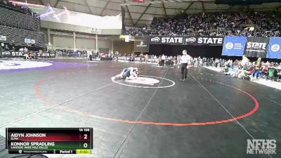 1A 106 lbs Cons. Round 2 - Konnor Spradling, Lakeside (Nine Mile Falls) vs Aidyn Johnson, Elma