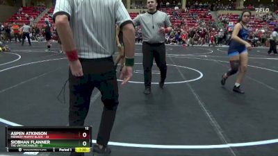 160 lbs Round 2 (6 Team) - Siobhan Flanner, The Untouchables vs Aspen Atkinson, Midwest Misfitz Black