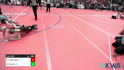 76 lbs Semifinal - Brylan Mcgonigal, Cleveland Take Down Club vs Bentyn Snead, Barnsdall Youth Wrestling