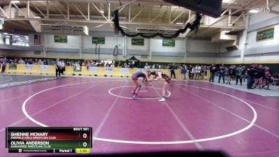 112 lbs Champ. Round 1 - Shienne McNary, Fairfield Girls Wrestling Club vs Olivia Anderson, Darkhorse Wrestling Club