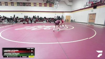 123 lbs Cons. Semi - Jasmine Estrada, Fresno City College vs Herminia Estrada, Mt. San Antonio College