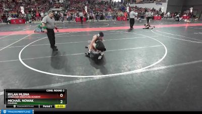 120 lbs Cons. Round 2 - Rylan Mlsna, Sarbacker Wrestling Academy vs Michael Nowak, Coleman