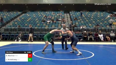 184 lbs 5th Place - Brandon Martino, Fresno State vs Jacob Armstrong, Utah Valley