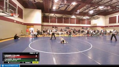 47 lbs Round 3 - Ledger Collins, Olympus-Skyline vs Camden Balliett, Roy Wrestling Club