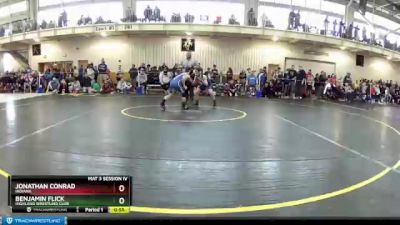 92 lbs Champ. Round 2 - Jonathan Conrad, Indiana vs Benjamin Flick, Highland Wrestling Club