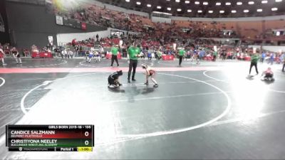 105 lbs Semifinal - Candice Salzmann, Belmont-Platteville vs Christiyona Neeley, Buccaneer Wrestling Academy