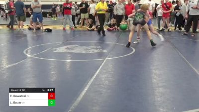 114-C lbs Round Of 32 - Ezra Gowatski, PA vs Lucas Bauer, VA