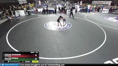 70 lbs Cons. Round 2 - Justus Davidson, California vs Dalton Poole, California