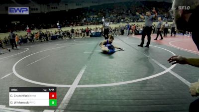 61 lbs Round Of 16 - Carter Crutchfield, Berryhill Wrestling Club vs Donnie Whitenack, Pryor Elementary Wrestling