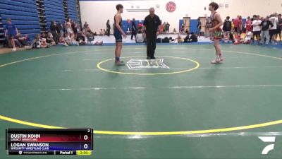 138 lbs Cons. Round 3 - Dustin Kohn, Legacy Wrestling vs Logan Swanson, Integrity Wrestling Club