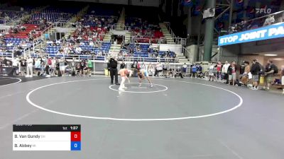 120 lbs Cons 32 #1 - Blaze Van Gundy, Ohio vs Bodie Abbey, Michigan