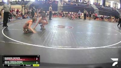 90 lbs Round 1 (6 Team) - Bear Wesolowski, The Untouchables Black vs Hudson McFate, South Paulding Jr Spartans