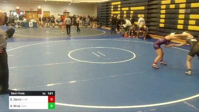 124 lbs Semifinal - Saphia Davis, Plum vs Alexis Brua, Laurel