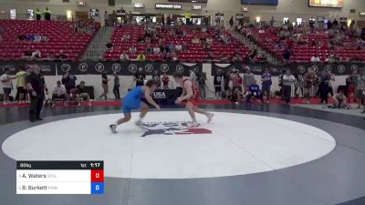 80 kg 3rd Place - Adam Waters, Steller Trained Wrestling vs Bryce Burkett, Pinnacle Wrestling Club