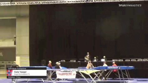 Kate Yeager - Individual Trampoline, Eagle Gymnastics TX - 2021 USA Gymnastics Championships