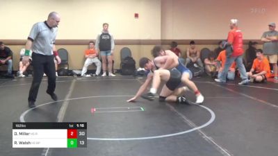 182 lbs Rr Rnd 5 - Dayne Miller, Team Round Up HS vs Ryan Walsh, Bethel Park HS