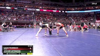 2A-215 lbs Cons. Round 2 - Lucas Feuerbach, Solon vs Stryker Lettington, Eddyville-Blakesburg-Fremont