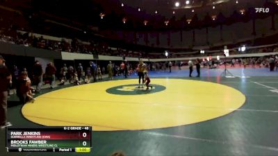 48 lbs Champ. Round 2 - Park Jenkins, Guerrilla Wrestling (GWA) vs Brooks Fawber, Midlothian Miners Wrestling Cl