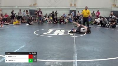 102 lbs Pools - Landon Miller, Jacket W.C. vs Kaine Lewis, Dayton Bandits - Gray