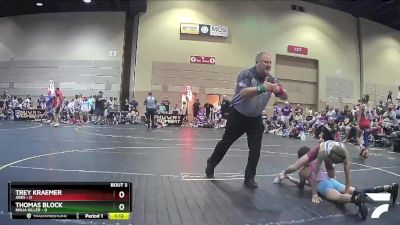 80 lbs Round 2 (4 Team) - Trey Kraemer, Ares vs Thomas Block, Ninja Killer