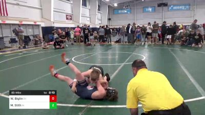 85-M lbs Quarterfinal - Weston Biglin, OH vs Micah Stith, IN