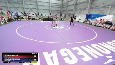 120 lbs Round 1 (16 Team) - Jayden Rinken, Iowa vs Keagan Sieracki, Team Texas A