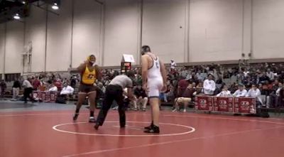 285 lbs quarter-finals Jarod Trice Central Michigan vs. Kevin Lester Columbia University