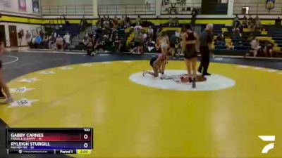 100 lbs Round 5 (6 Team) - Ryleigh Sturgill, Mayhem WC vs Gabby Carnes, Fierce & Scrappy