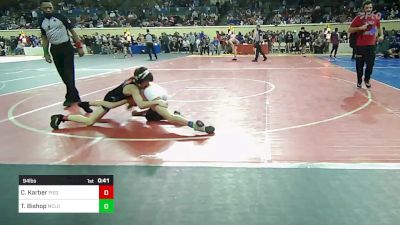 94 lbs Consi Of 32 #2 - Tripp Bishop, McLoud vs Colter Karber, Piedmont