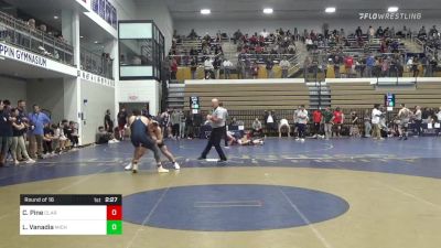 184 lbs Round Of 16 - Cameron Pine, Clarion vs Luke Vanadia, Michigan State