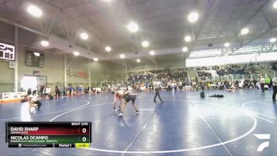 113 lbs Cons. Round 2 - Nicolas Ocampo, Bonneville High School Wrestli vs David Sharp, Uintah Utes