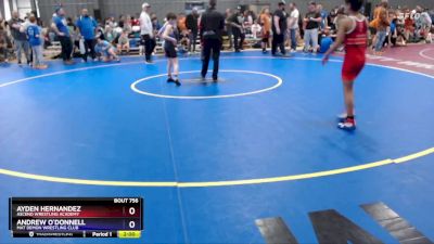 74 lbs 2nd Place Match - Ayden Hernandez, Ascend Wrestling Academy vs Andrew O`Donnell, Mat Demon Wrestling Club