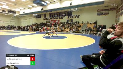 129 lbs Consi Of 8 #2 - Mark Cardenas, Pomona (CO) vs Jacob Perez, Monache