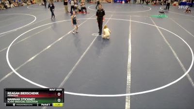 Quarterfinal - Reagan Bierschenk, Minnesota vs Hannah Stickney, Blaine Wrestling Association