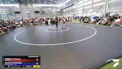 100 lbs Quarters & 1st Wb (16 Team) - Joseph Little III, TEAM NC vs Mason Katschor, Michigan Blue