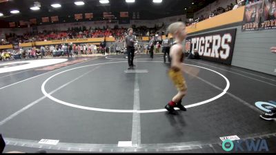 52 lbs Semifinal - Riott Gates, Elgin Wrestling vs Jonas Tarrant, Bridge Creek Youth Wrestling