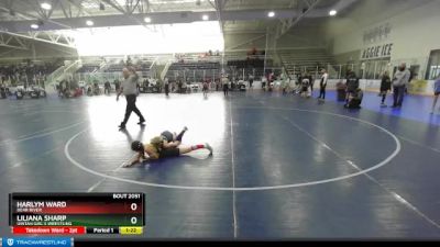 70 lbs Round 3 - Liliana Sharp, Uintah Girl`s Wrestling vs Harlym Ward, Bear River