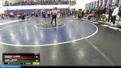 160 lbs Cons. Round 5 - Gabe Larsen, Coeur D Alene vs Vincent Juarez, Pocatello