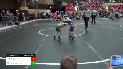 40 lbs Cons. Round 5 - Talon Dupriest, SlyFox Wrestling Academy vs Kaysen Carpenter, Carroll Wrestling Club