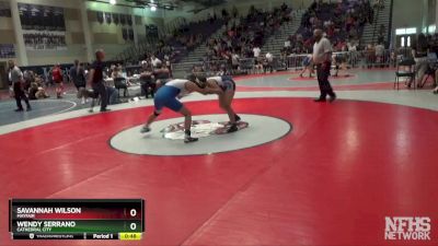 137 lbs Cons. Round 2 - Wendy Serrano, Cathedral City vs Savannah Wilson, Mayfair