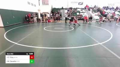 120 lbs Consi Of 8 #2 - Ellis Frey, New Canaan vs Marcus Cavallo, Stratford