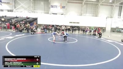 78 lbs Cons. Round 5 - Declan Crowley, Journeymen Wrestling Club vs Benedetto Annoscia, Minisink Wrestling