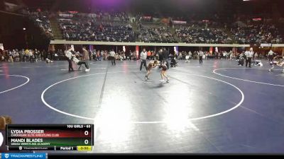 63 lbs 3rd Place Match - Lydia Prosser, Chickasaw Elite Wrestling Club vs Mandi Blades, Ubasa Wrestling Academy