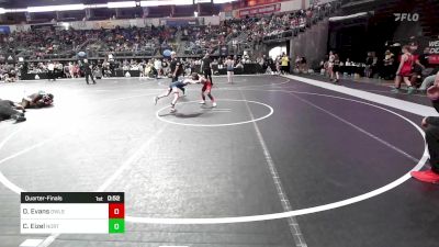 64 lbs Quarterfinal - Oakley Evans, Team Owls vs Colt Eizel, North Desoto Wrestling Academy