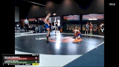 70-74 lbs Round 5 - Landon Belka, Michigan Grappler Training Center vs Dylan Grinnell, Michigan Grappler Training Center