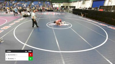 175 lbs Consi Of 16 #1 - John Quinonez, NJ vs Levi Bussey, CA