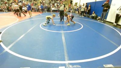 84 lbs Quarterfinal - Bryson McQueen, HURRICANE WRESTLING ACADEMY vs Cord Oliphant, Dark Cloud Wrestling Club