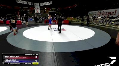 160 lbs Round 2 - Raul Sandoval, Central Coast Wrestling Academy vs Josiah Cena, Spring Hills Wrestling