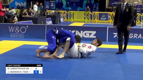 MICHAEL CHRISTOPHER MEHL vs JORDAN VAISMAN N. TEODOSIO SILVA 2024 Pan Jiu Jitsu IBJJF Championship